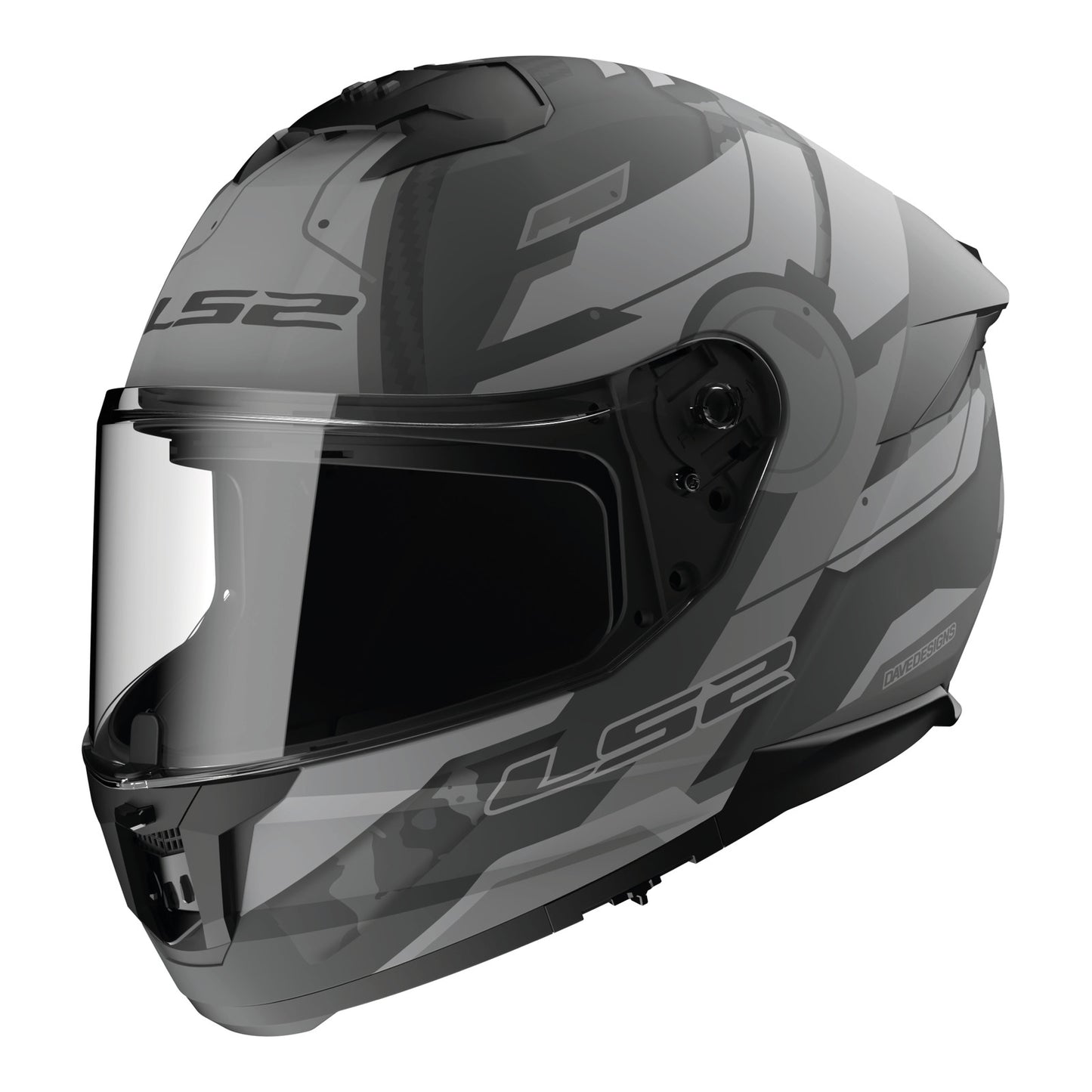 LS2 FF808 Stream II (XL) Shadow - Matte Titanium / Grey 06