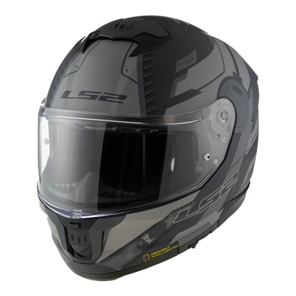 LS2 FF808 Stream II (XS) Shadow - Matte Titanium / Grey 06