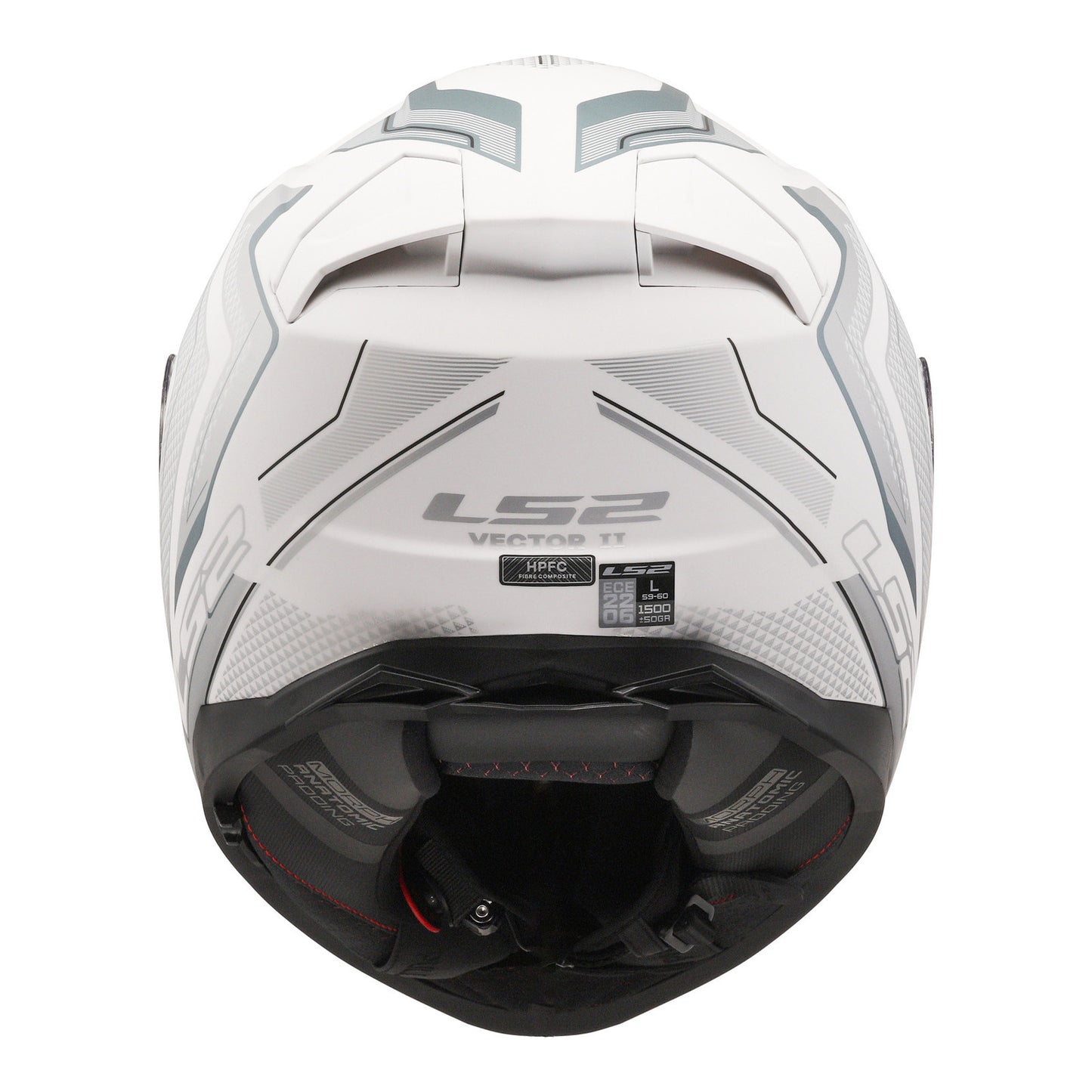LS2 FF811 Vector II (M) Alizer - Matte White / Silver 06