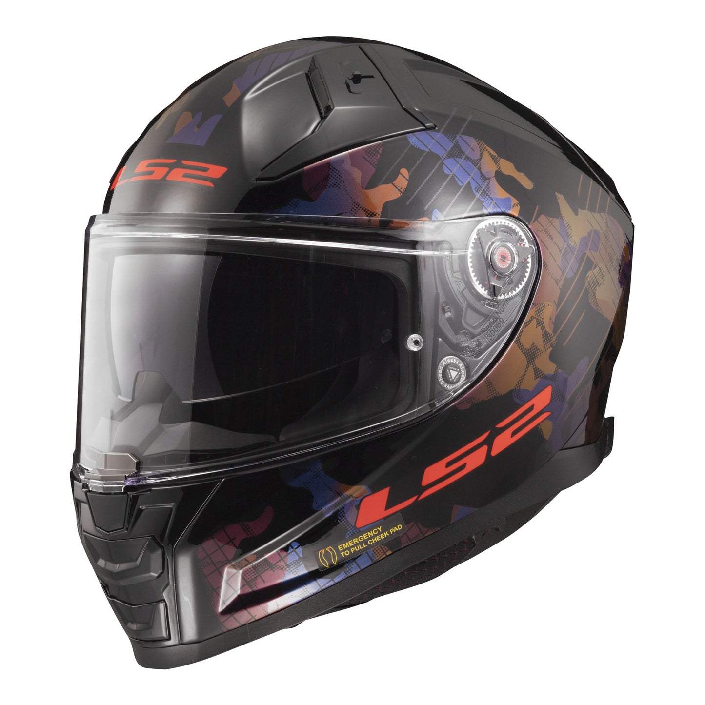LS2 FF811 Vector II (2XL) Kamo - Black / Blue / Titanium 06