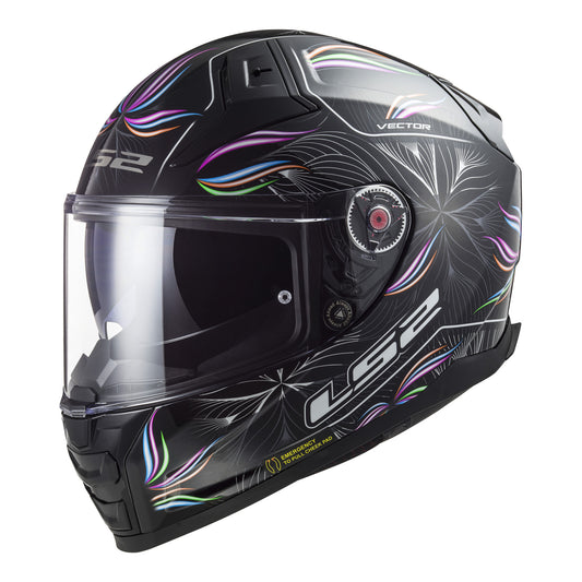LS2 FF811 Vector II (2XL) Tropical - Black / White 06