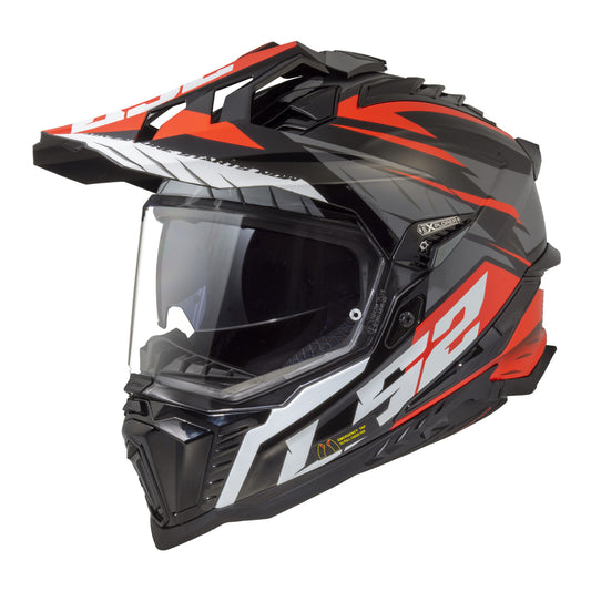 LS2 MX701 Explorer (S) Spire - Black / Titanium / Red 06