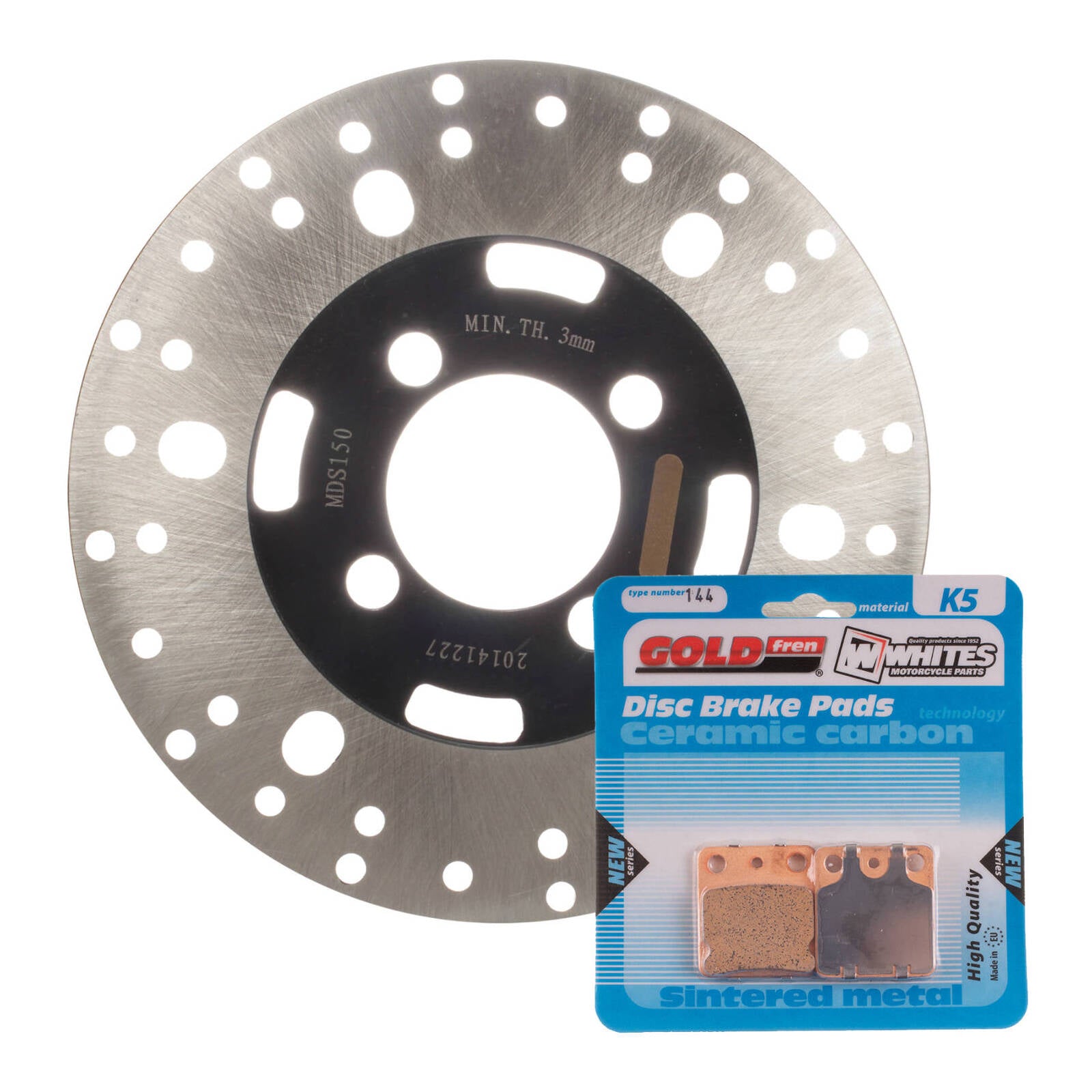 Brake Disc & Pad Front Kit - Yamaha YFM350FW Big Bear '99 – Buzz Bikes