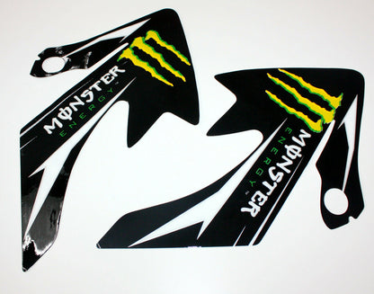 MONSTER Decals Graphics Sticker Kit CRF50 Style Fairing PIT PRO Trail Dirt Bike