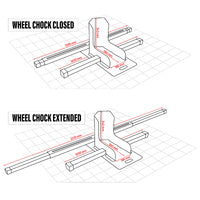 Mo-Tow Adjustable Motorcycle Wheel Chock For Trailer And Utes