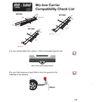Mo-Tow 1.9M Motocross/ Motorcycle Bike Carrier - MT1900 with Light Kit and Tie Downs