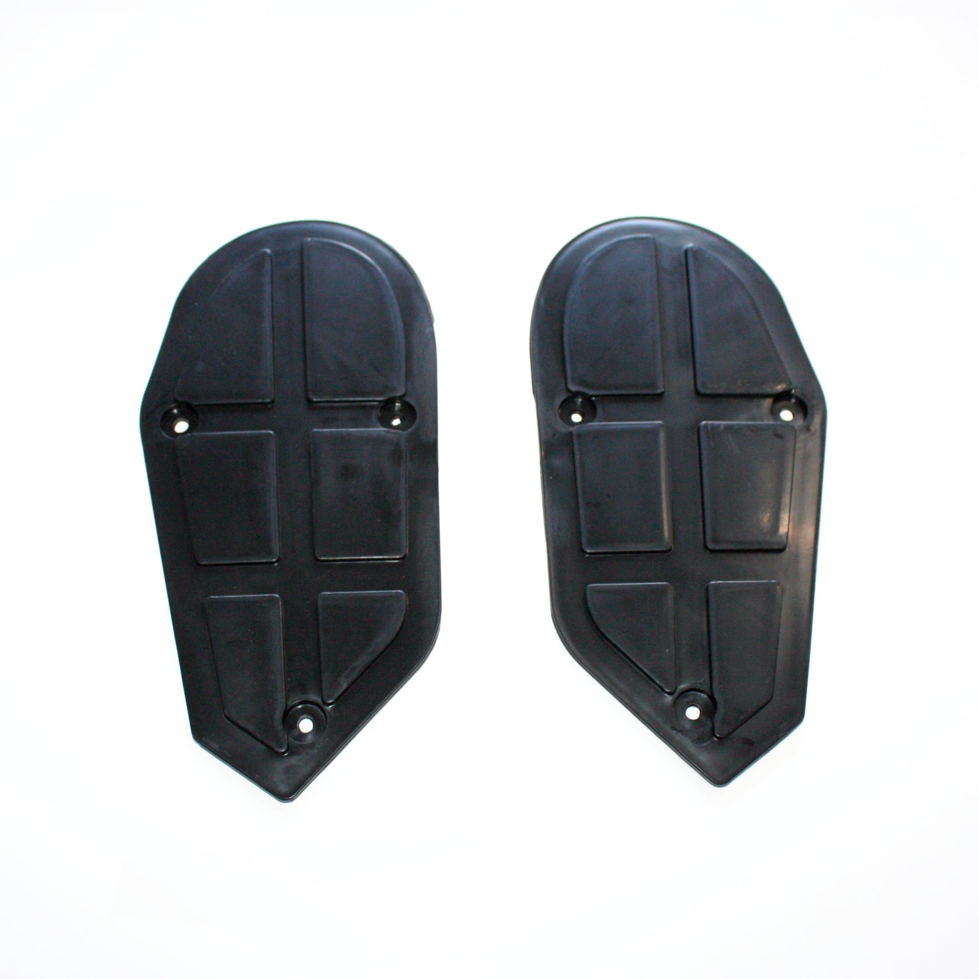 BLYGO Black Plastic Fairing Guards & Mud Guard Set For 49cc Mini Quad Dirt Bike ATV – Front Foot Rest, Multicolor Accents
