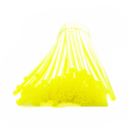 72pcs BRIGHT YELLOW SPOKE WRAPS COATS COVER MX Motorcross PIT DIRT BIKE KTM CRF