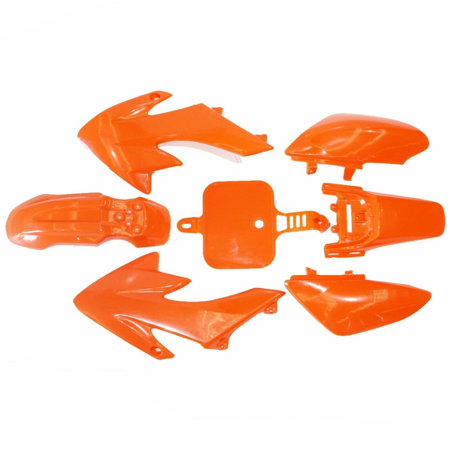 ORANGE Plastics Guard Fairing Fender Kit CRF50 STYLE 110 125cc PIT PRO Dirt Bike