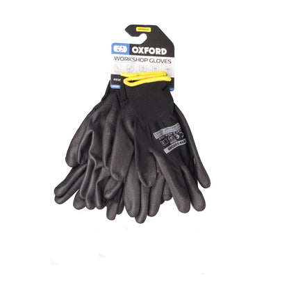 Oxford Workshop Gloves PU-Coated (M) [Pack of 3]