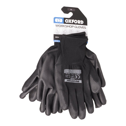 Oxford Workshop Gloves PU-Coated (XL) [Pack of 3]