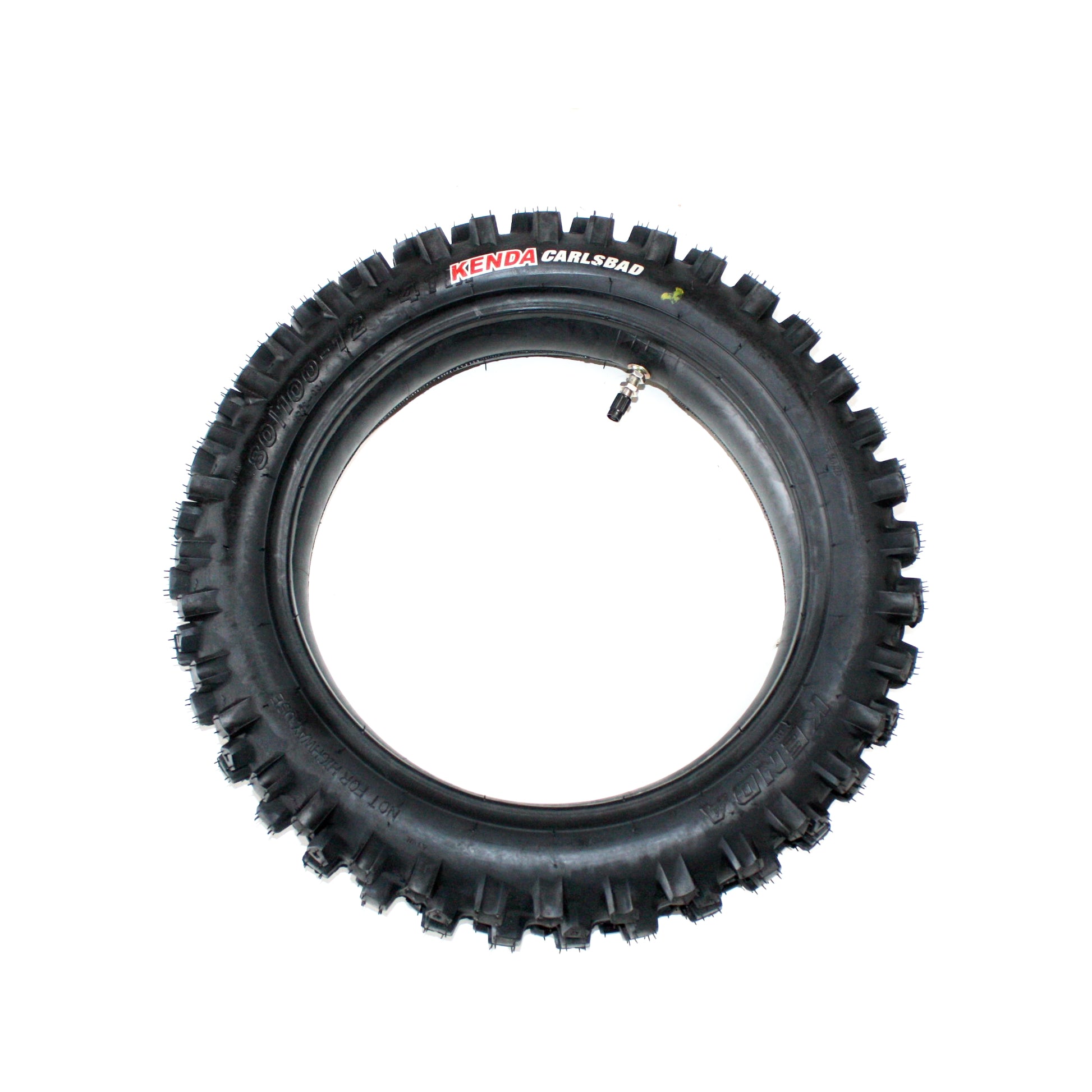 KENDA CARSBAD 80/100 - 12 Inch Rear Knobby Tyre Tire + Tube PIT PRO Dirt Bike