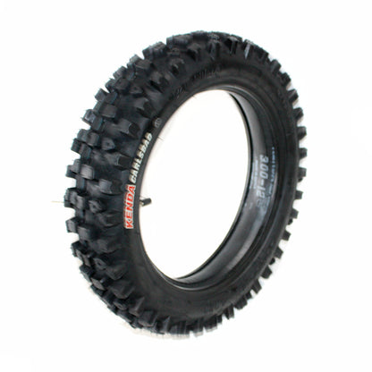 KENDA CARSBAD 80/100 - 12 Inch Rear Knobby Tyre Tire + Tube PIT PRO Dirt Bike