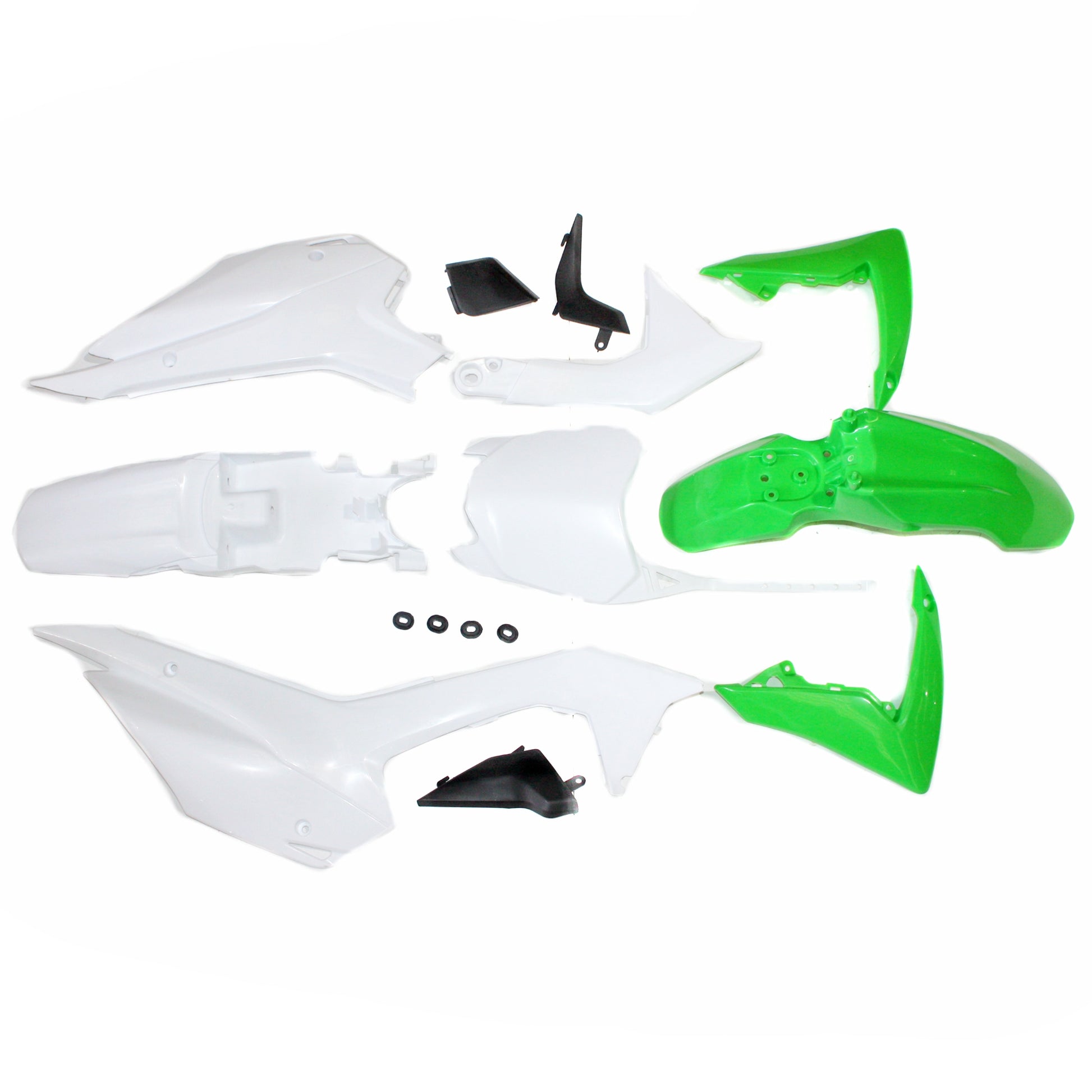 GREEN Plastics Guard Fairing Fender Kit CRF110 Atomik DHZ PITPRO Trail Dirt Bike