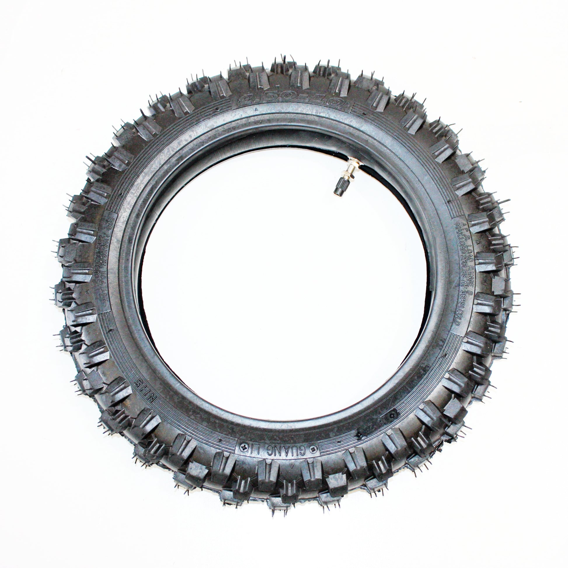 2.50 - 10 10&quot; Inch Front Knobby Tyre Tire + Tube PIT PRO Trail Dirt CRF50 Bike