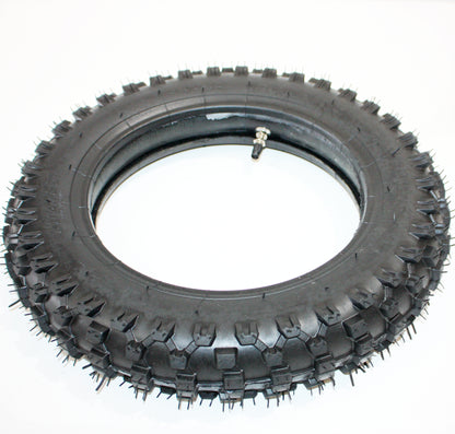 3.00 - 10&quot; 80/100 - 10 Inch Rear Knobby Tyre Tire + Tube PIT PRO Trail Dirt Bike