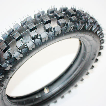 80/100 - 12 3.00 - 12&quot; Inch Rear Back Knobby Tyre Tire + Tube PIT PRO Dirt Bike