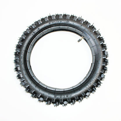 80/100 - 12 3.00 - 12&quot; Inch Rear Back Knobby Tyre Tire + Tube PIT PRO Dirt Bike