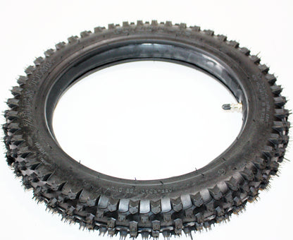 60/100 - 12&quot; 2.50 - 12 Inch Front Knobby Tyre Tire Tube PIT PRO Trail Dirt Bike