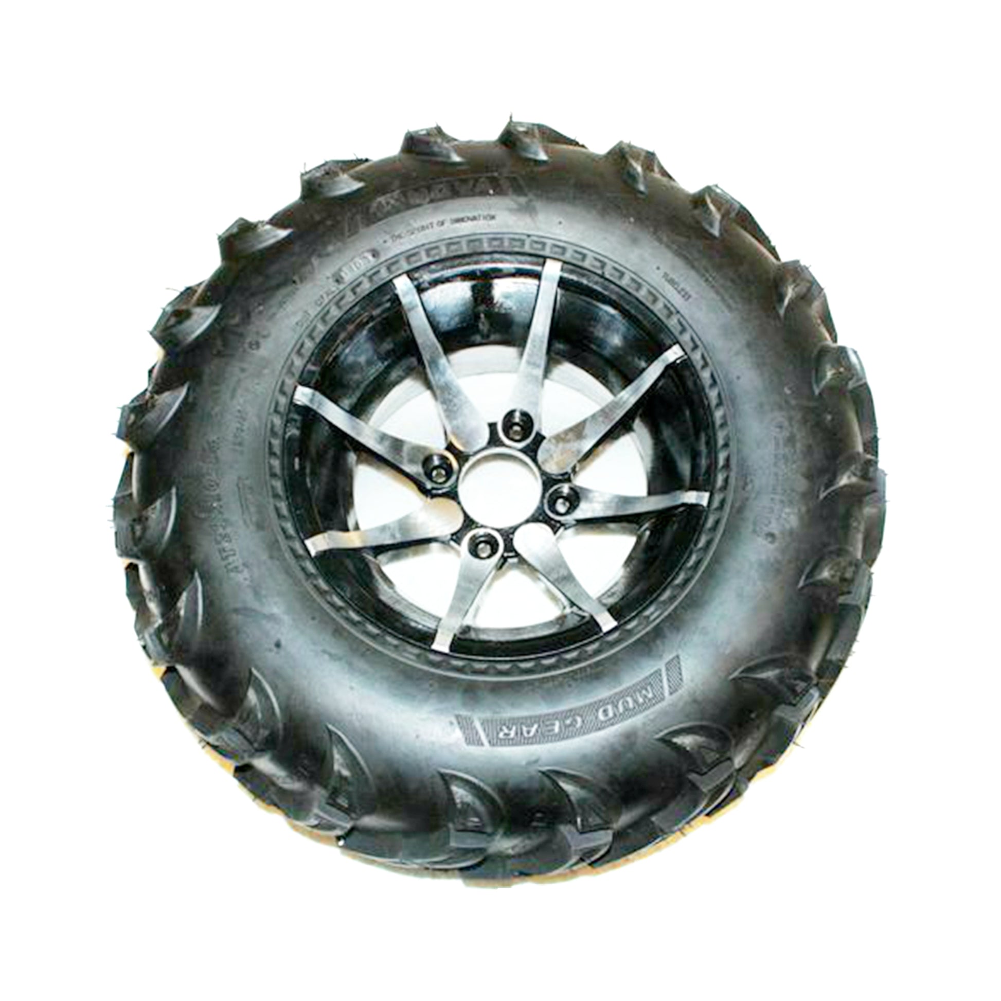 25X10 - 12 12&quot; inch Rear Back ALLOY Wheel Rim Tyre Tire Quad Dirt Bike ATV Buggy