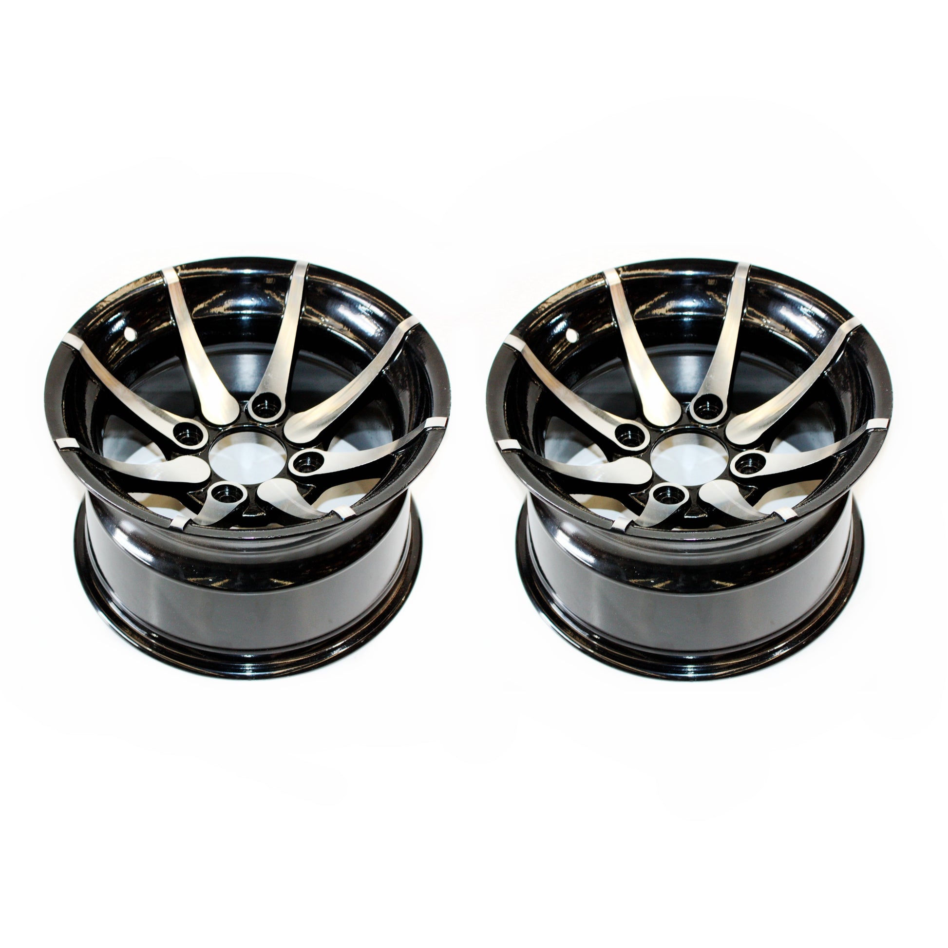 PAIR 25X10 ‚Äì 12 12" Inch Rear ALLOY Wheel Rim Quad Dirt Bike ATV Buggy UTV