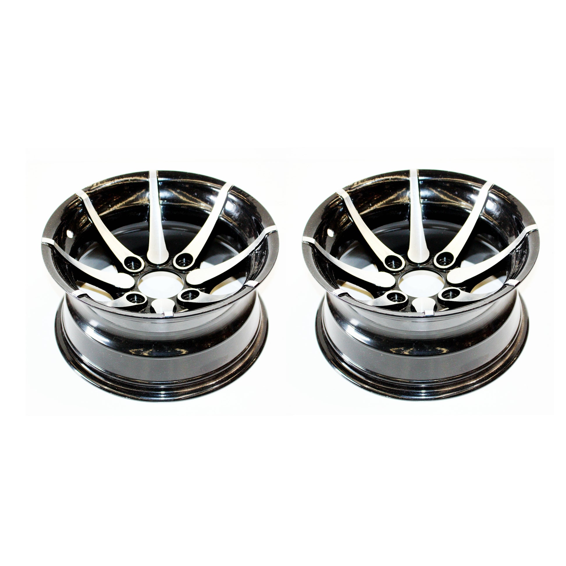 Pair 25X8 - 12 12&quot; Inch Front ALLOY Wheel Rim Quad Dirt Bike ATV Buggy UTV