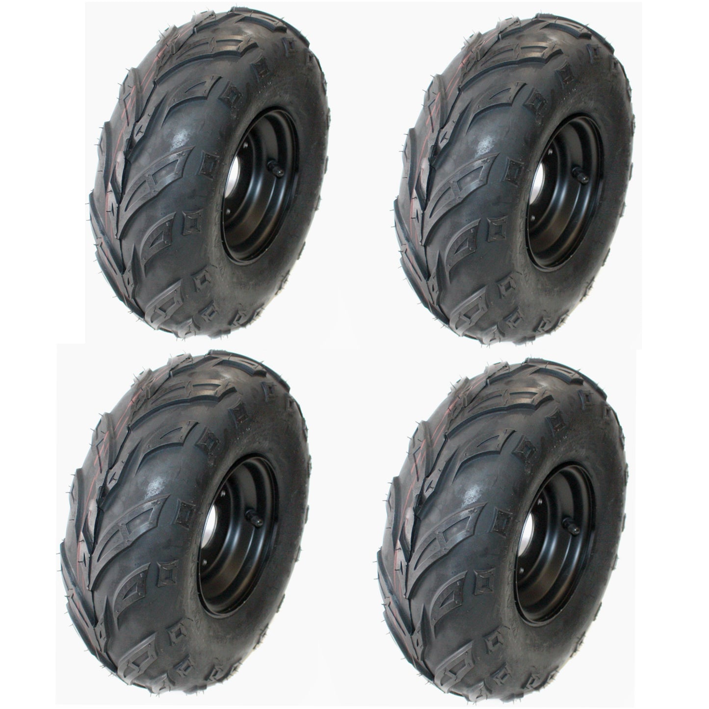 2X 145/70 - 6 inch 3 Stud Wheel Rim Tyre Tire 50c 110cc Quad Dirt Bike ATV Buggy