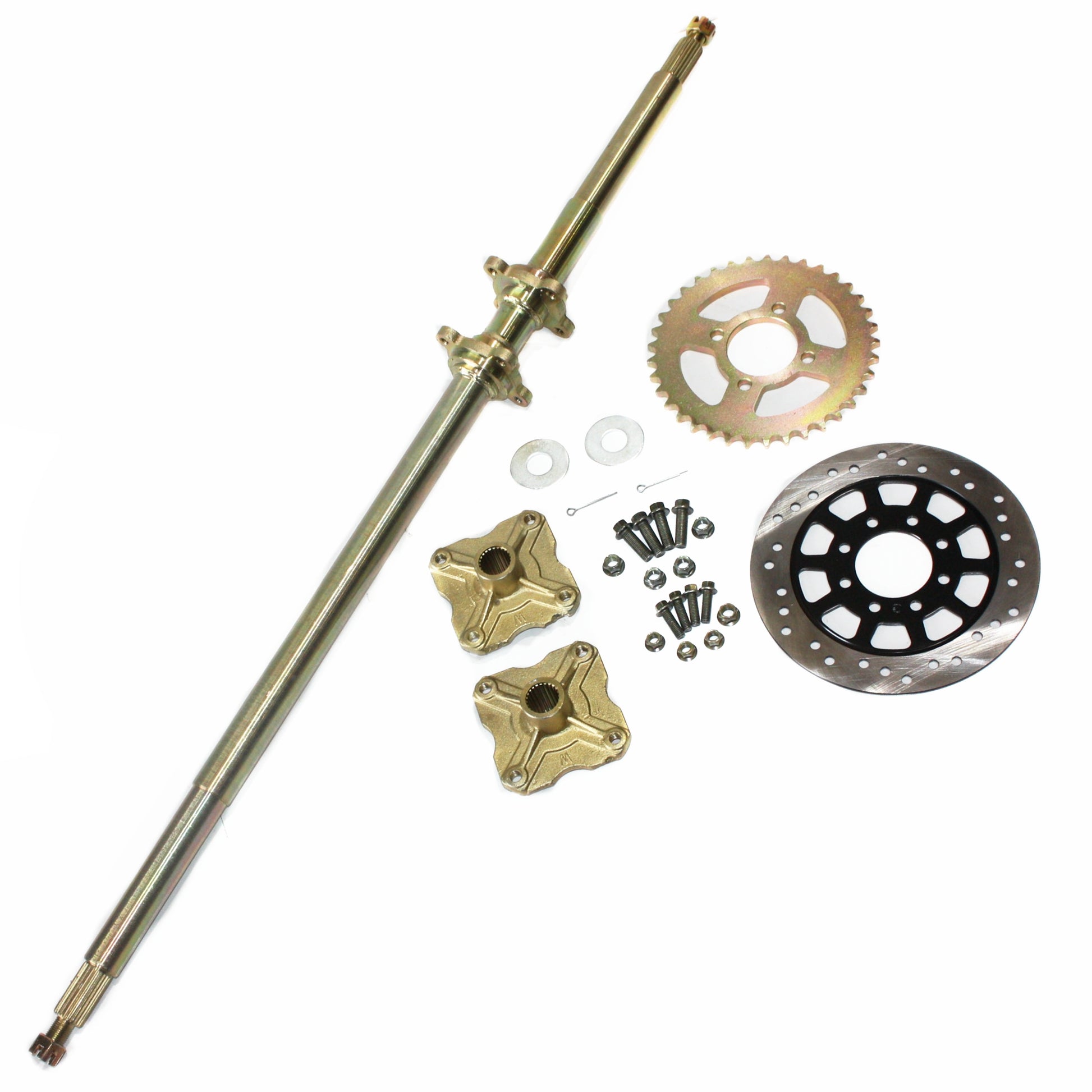 1040mm Rear Axle Assembly + Sprocket + Rotor 250cc Quad Dirt Bike ATV Dune Buggy