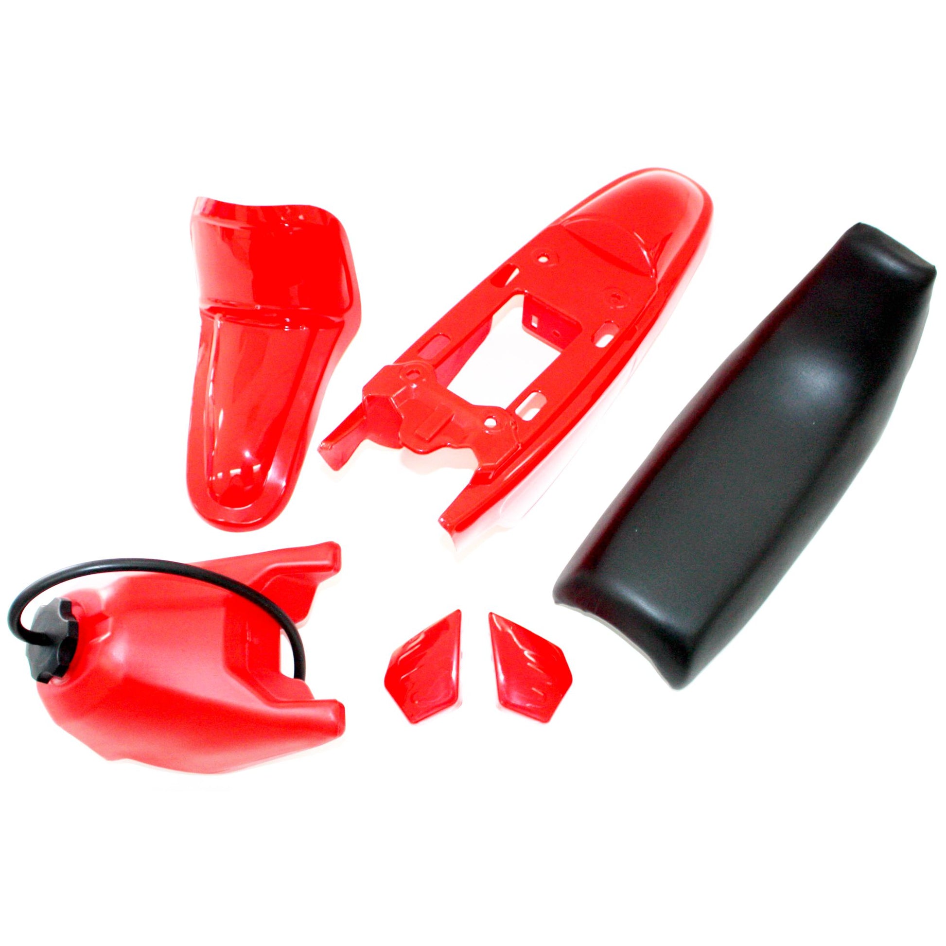 RED Plastics Fender Fairing Seat Fuel Tank Yamaha PEEWEE PW50 PY50 50 DIRT BIKE