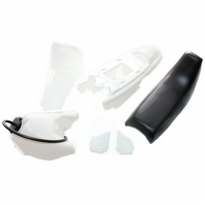 WHITE Plastic Fender Fairing Seat Fuel Tank Yamaha PEEWEE PW50 PY50 50 DIRT BIKE