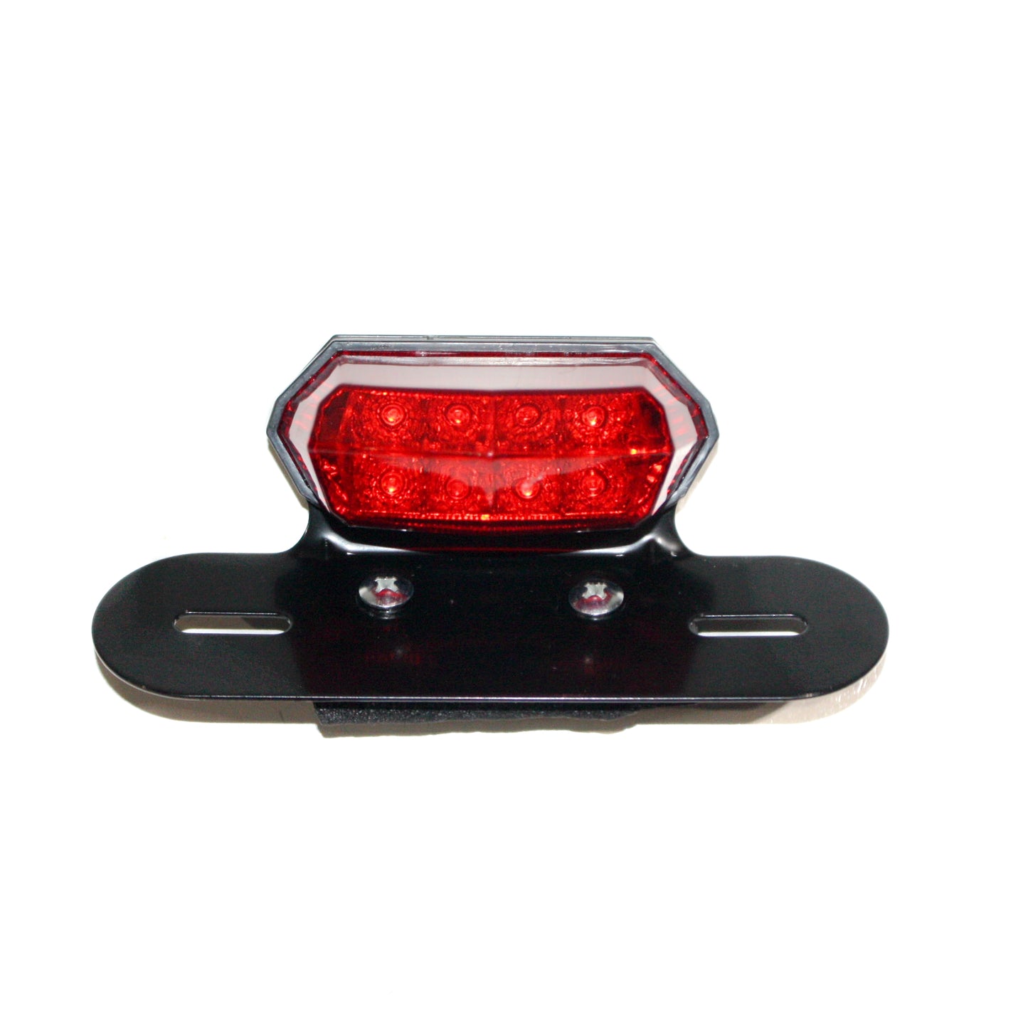 12V RED LED Motorcycle Rec Reg NO Plate Brake Tail Light PIT Dirt Bike Motorbike