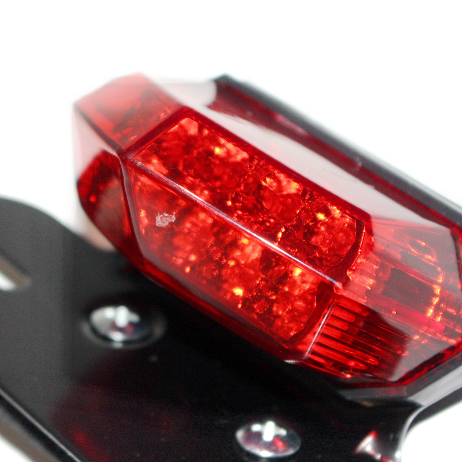 12V RED LED Motorcycle Rec Reg NO Plate Brake Tail Light PIT Dirt Bike Motorbike