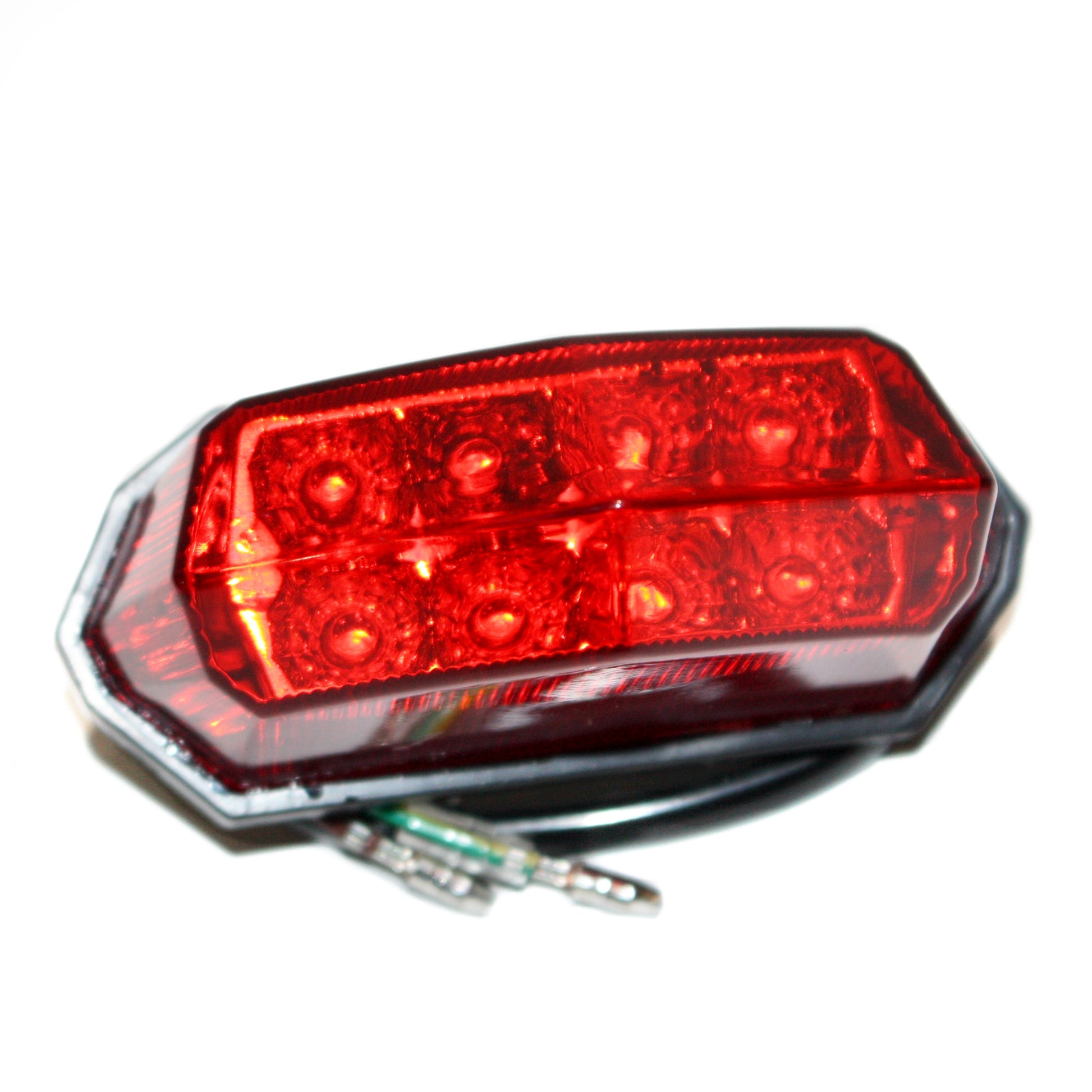 LED Motorcycle Rec Reg Clear Lense Brake Stop Tail Light PIT PRO TRAIL Dirt Bike