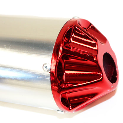 RED Exhaust Pipe Muffler System 90cc 110cc 125cc 140cc PIT PRO Dirt Bike