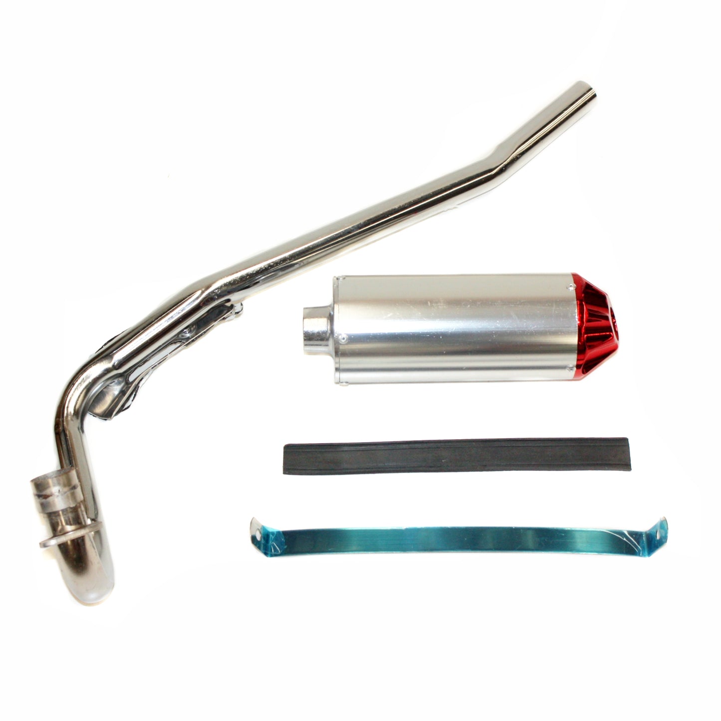 RED Exhaust Pipe Muffler System 90cc 110cc 125cc 140cc PIT PRO Dirt Bike