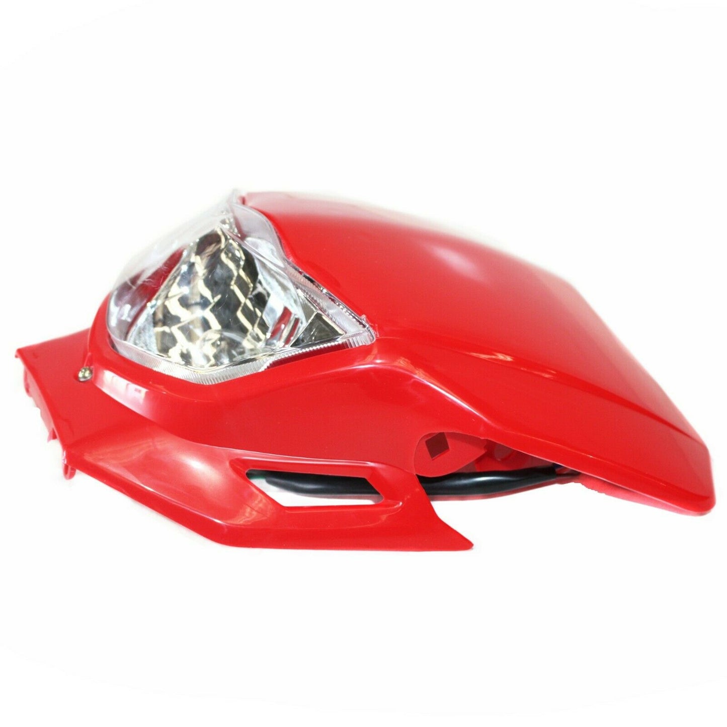 RED Honda Style Rec Reg Head Light PIT Trail Dirt Motrocycle Motorcross Bike