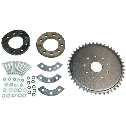 Rear Sprocket Cog 44 Teeth Rubber Mount 80cc 100cc Motorised Motorized Push Bike