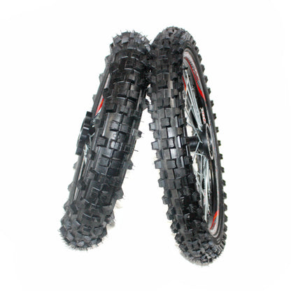 BLACK 15mm 17 Inch Front 14 inch Alloy Rear Wheel Rim Tyre Tire PIT Dirt Bike