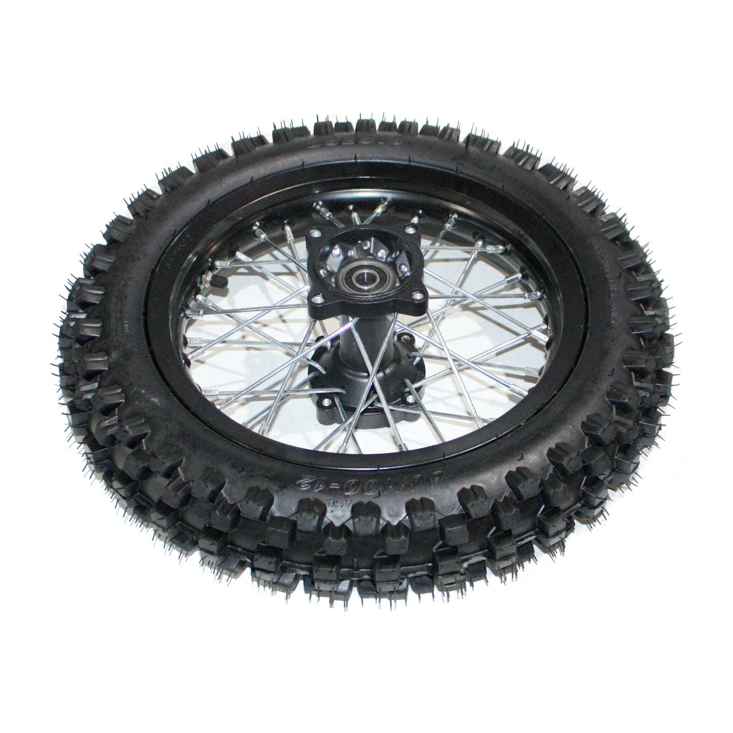 BLK 12mm 14 Inch Front + 15mm 12 inch Rear Wheel Rim Tyre Tire PIT PRO Dirt Bike