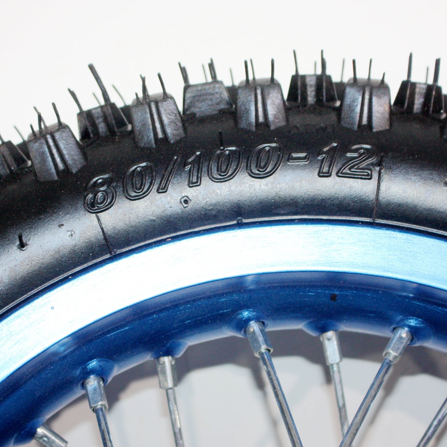 BLUE 15mm 14 Inch Front + 12 Inch Rear Wheel Rim Tyre Tire PIT PRO Dirt Bike