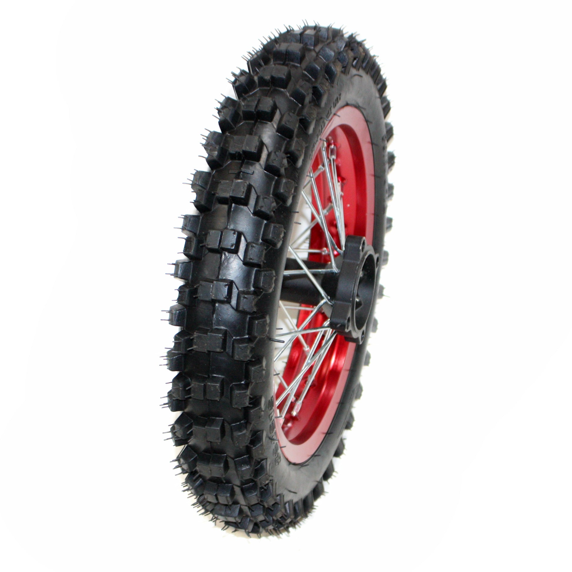 RED 15mm Axle 3.00 - 12 12&quot; Inch Rear Wheel Rim Tyre Tire PIT PRO Dirt Bike