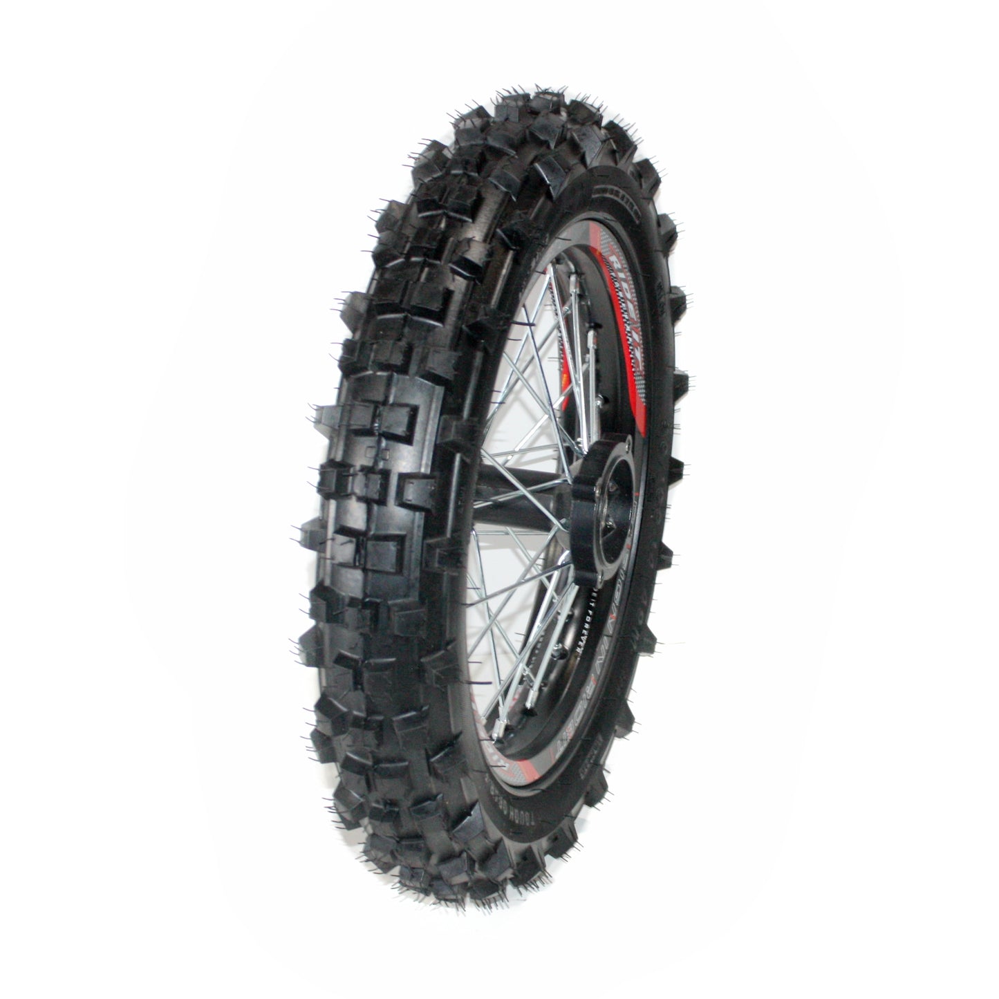 BLACK 90/100 - 14 14&quot; Inch Rear Back Wheel Rim Knoby Tyre Tire PIT PRO Dirt Bike