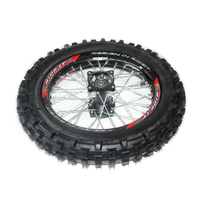 BLACK 90/100 - 14 14&quot; Inch Rear Back Wheel Rim Knoby Tyre Tire PIT PRO Dirt Bike