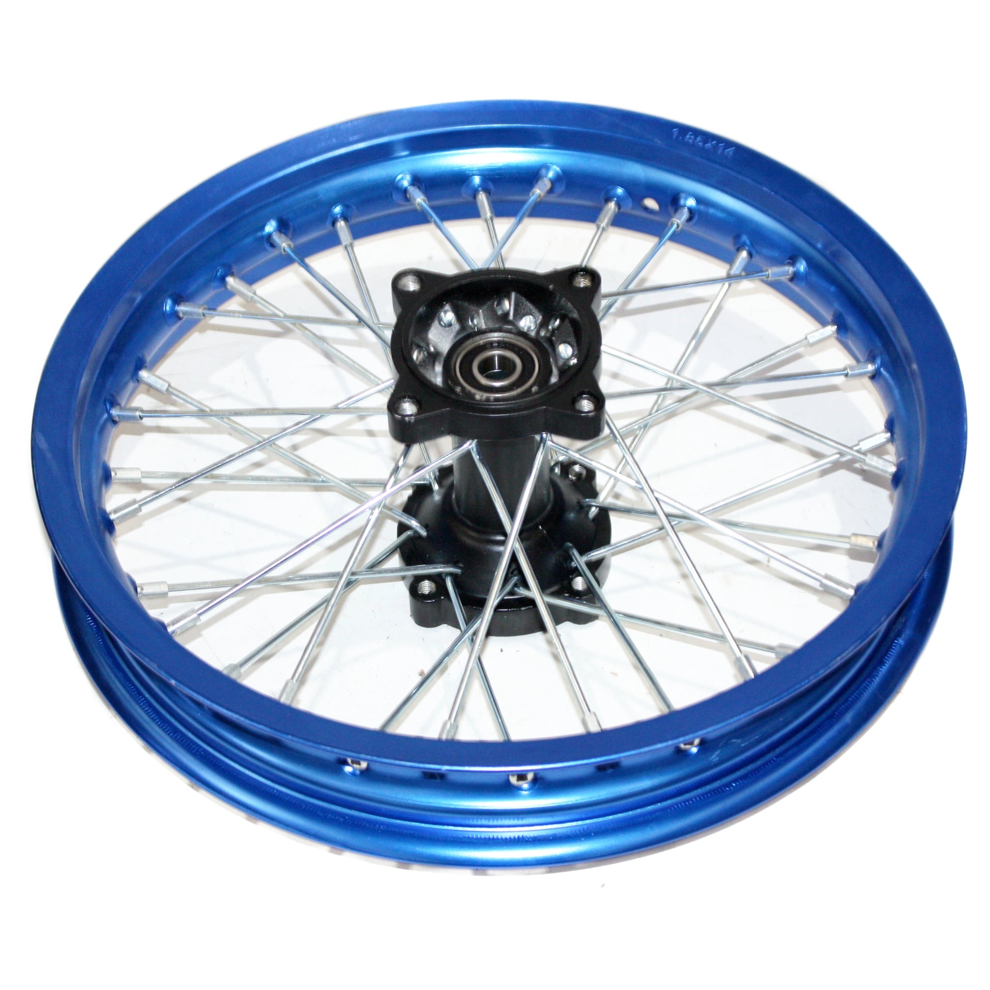 BLUE 90/100 - 14 14&quot; Inch Alloy Rear Back Wheel Rim PIT PRO BigFoot Dirt Bike