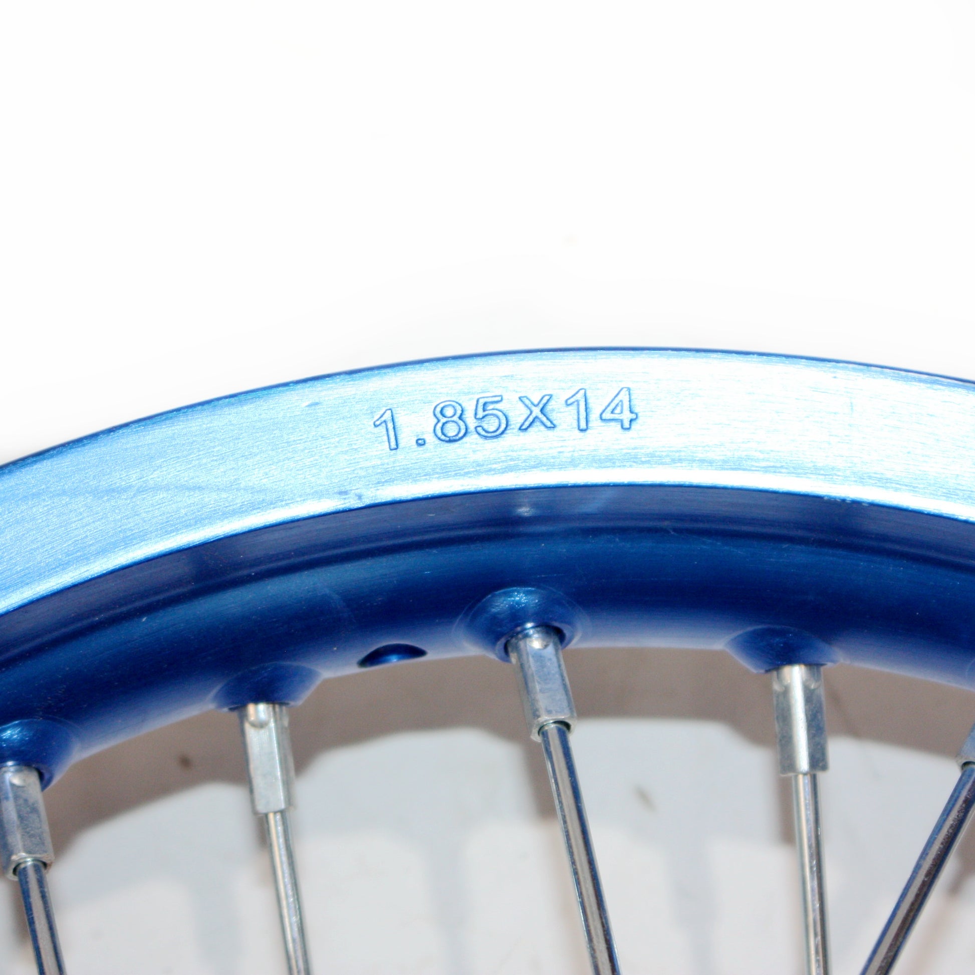 BLUE 90/100 - 14 14&quot; Inch Alloy Rear Back Wheel Rim PIT PRO BigFoot Dirt Bike