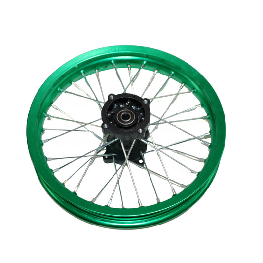 GREEN 90/100 - 14 14&quot; Inch Alloy Rear Wheel Rim PIT PRO Trail Bigfoot Dirt Bike