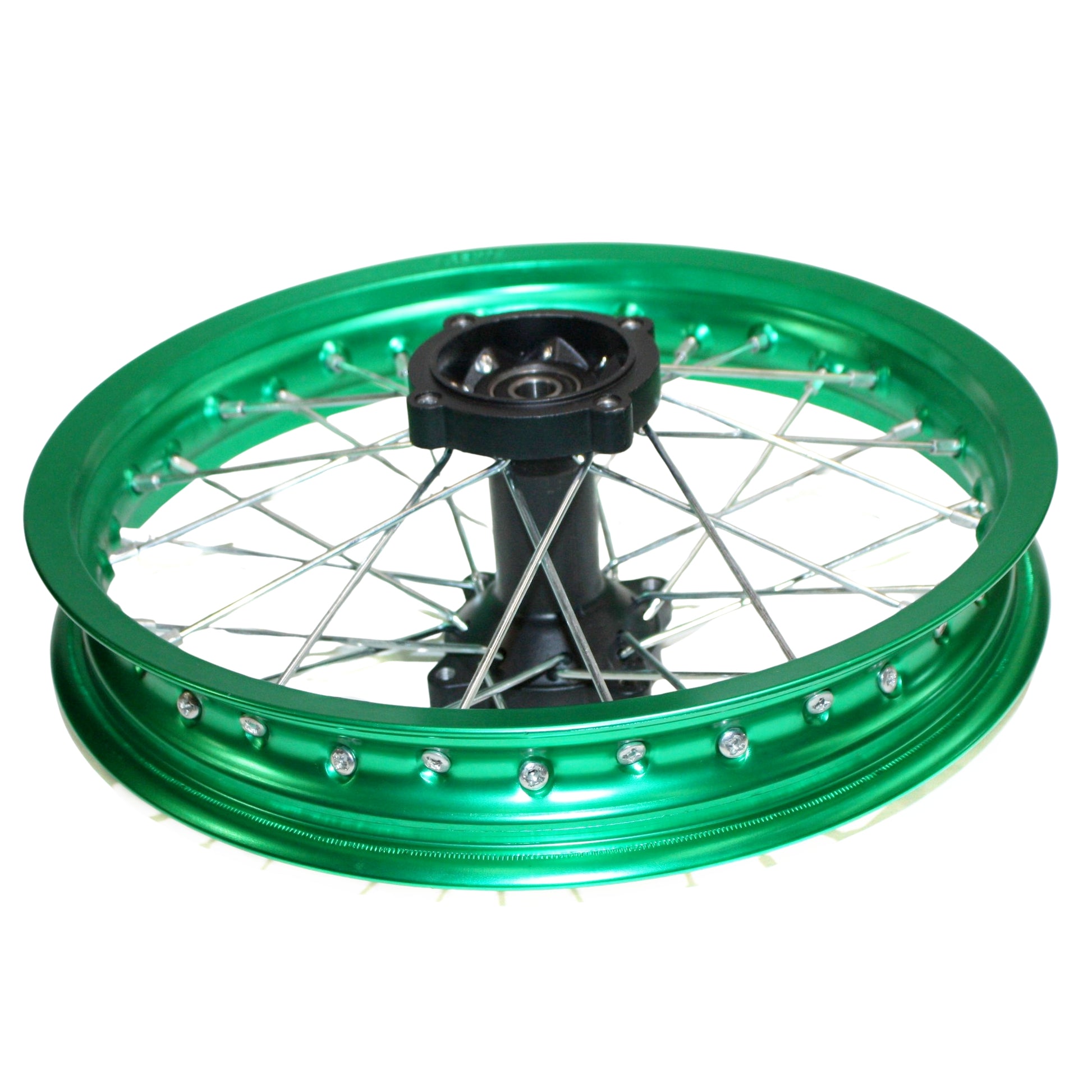 GREEN 90/100 - 14 14&quot; Inch Alloy Rear Wheel Rim PIT PRO Trail Bigfoot Dirt Bike