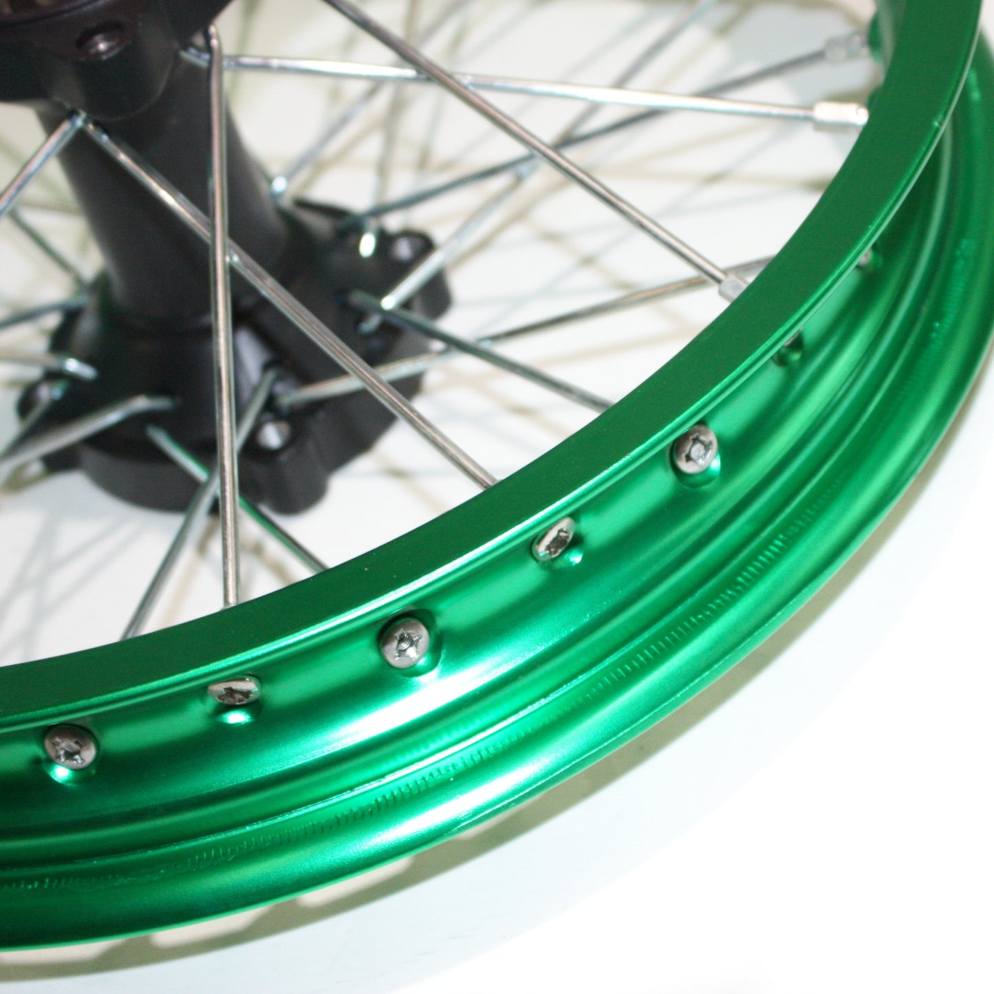 GREEN 90/100 - 14 14&quot; Inch Alloy Rear Wheel Rim PIT PRO Trail Bigfoot Dirt Bike