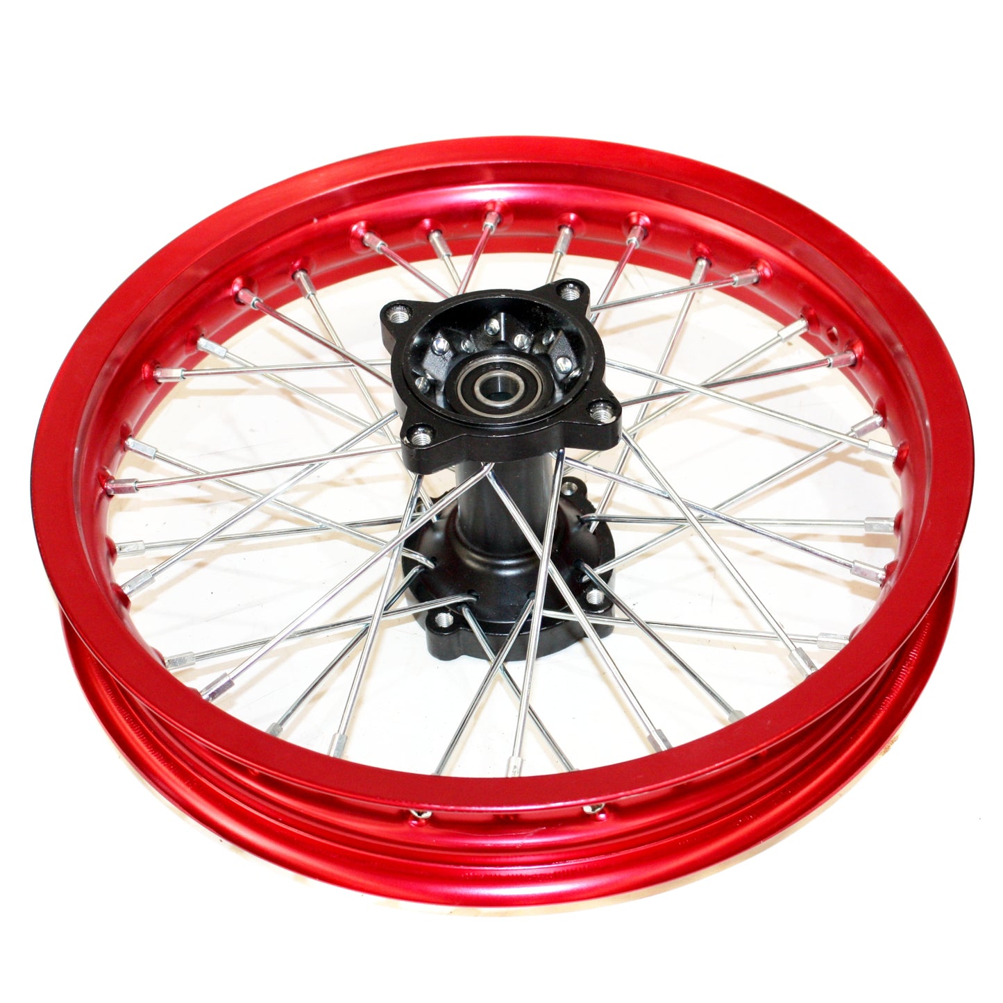 RED 90/100 - 14 14&quot; Inch Alloy Rear Back Wheel Rim PIT Trail Bigfoot Dirt Bike