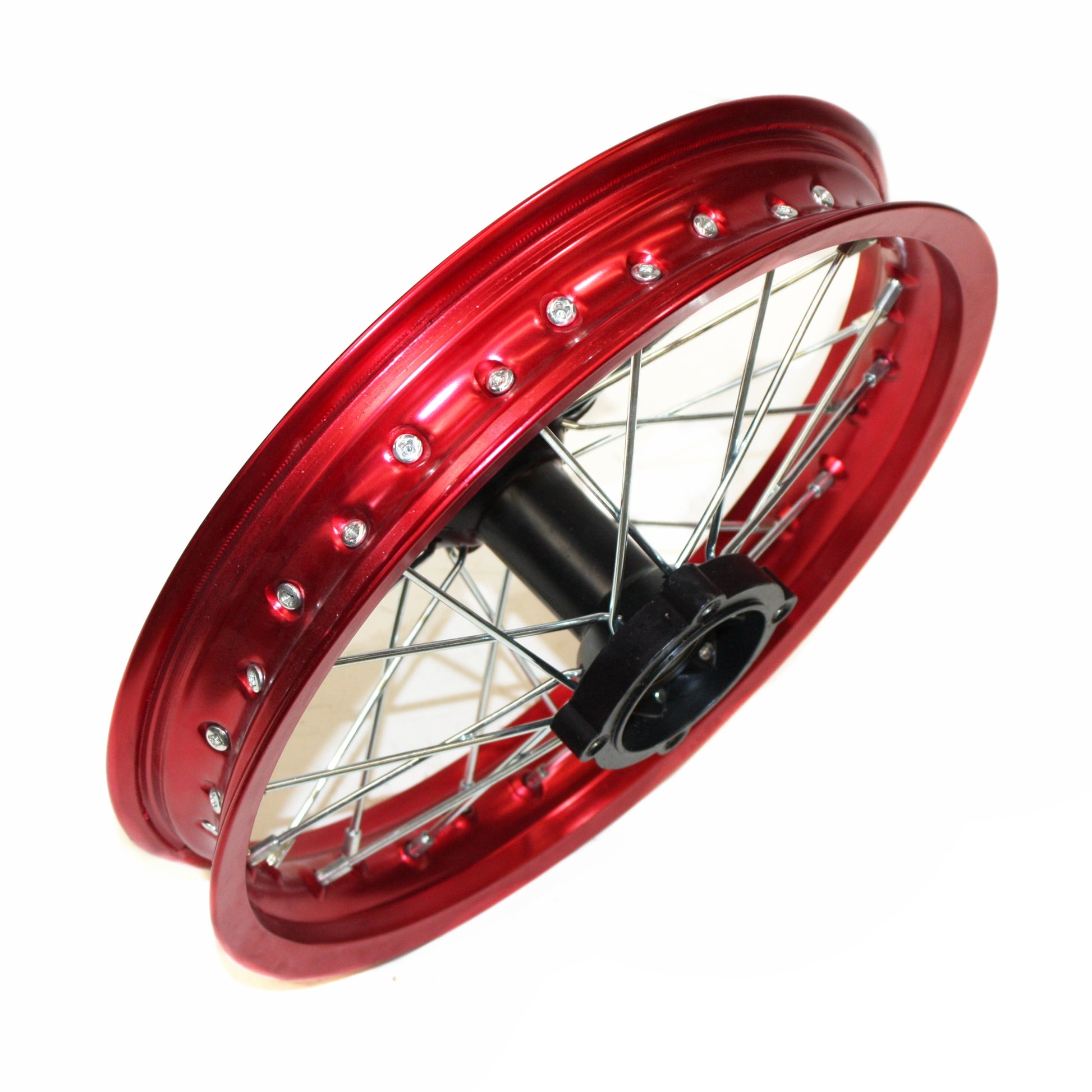 RED 90/100 - 14 14&quot; Inch Alloy Rear Back Wheel Rim PIT Trail Bigfoot Dirt Bike